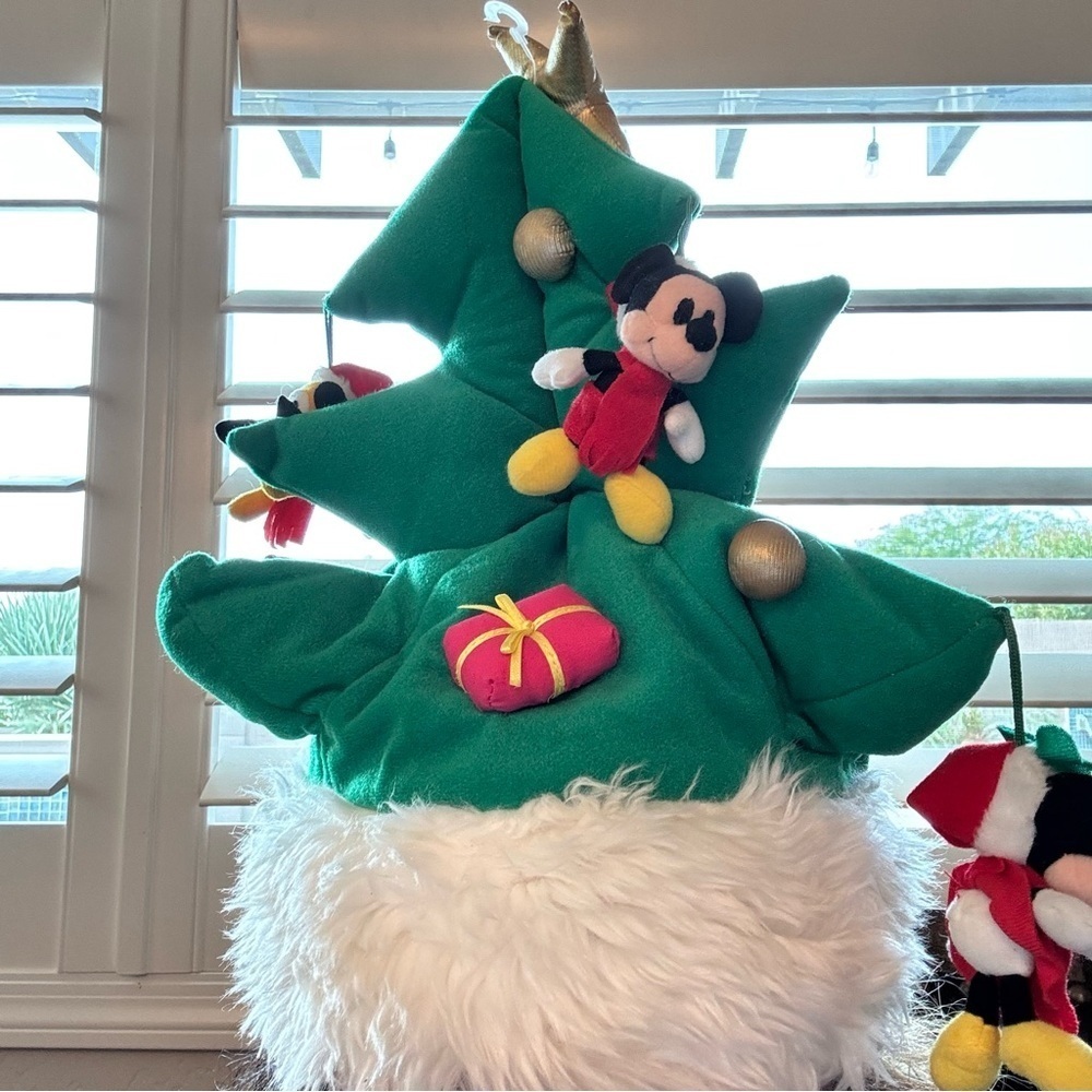 Vintage Rare Disney Disneyland Resort Green Christmas Tree Hat *missing Donald - Picture 10 of 16